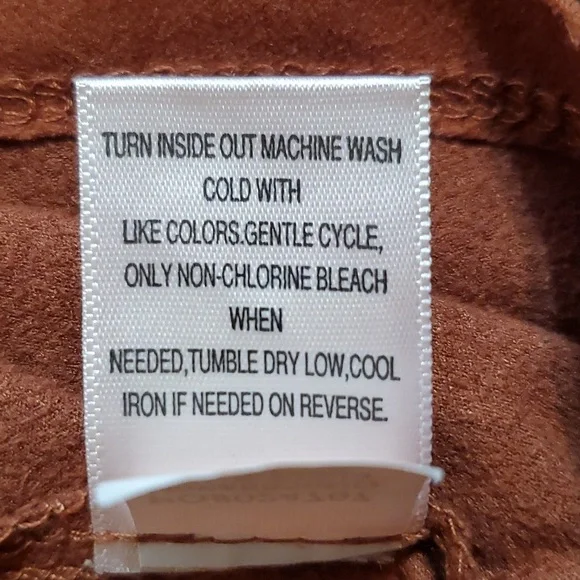 Rust Colored Soft Suede Shirt‎ - Picture 6 of 6